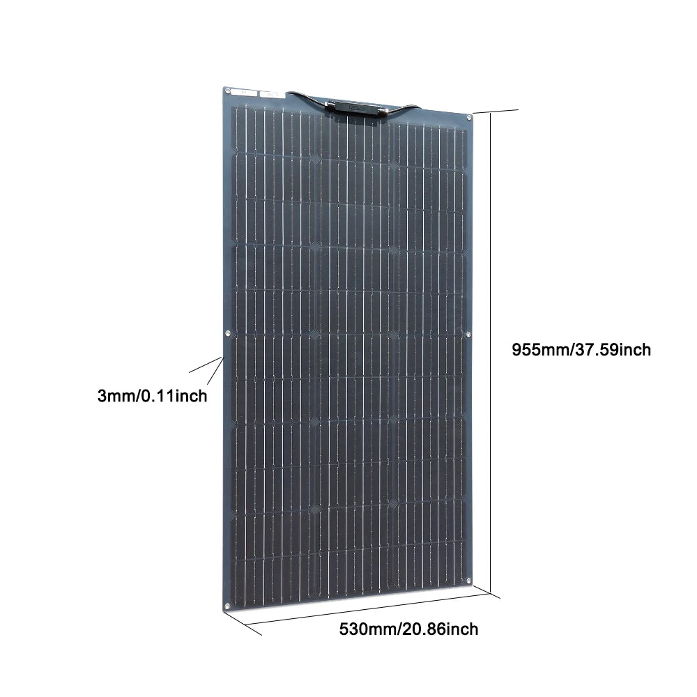 100W 200W 300W 400W Solar Panel Kit or 18V Flexible Mono Photovoltaic Solar Plate Power 12V 24V Camping Car Solar Panels