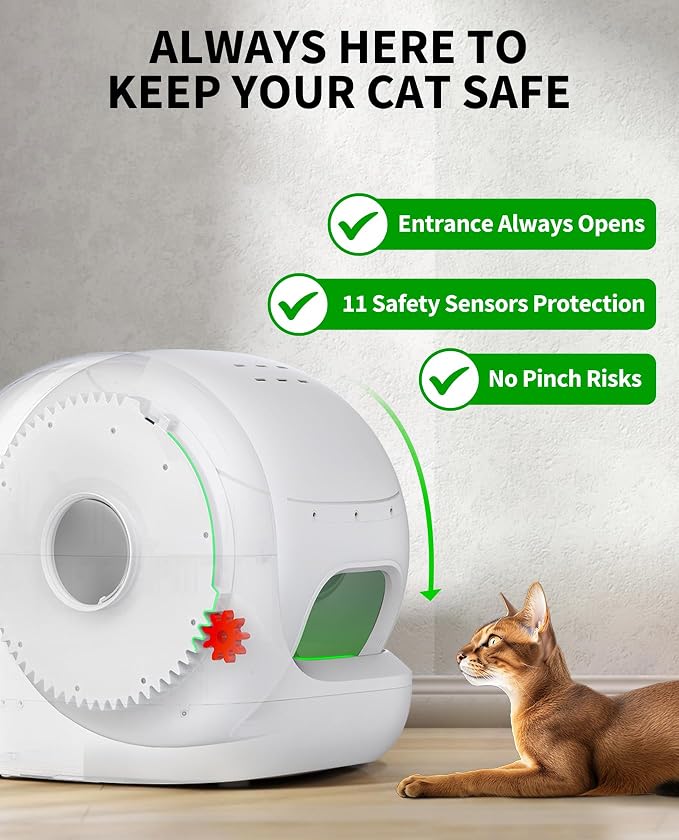 PETKIT PuraMax 2 Automatic Self-Cleaning Cat Litter Box, App Control Automatic Litter Box with Safety Sensors