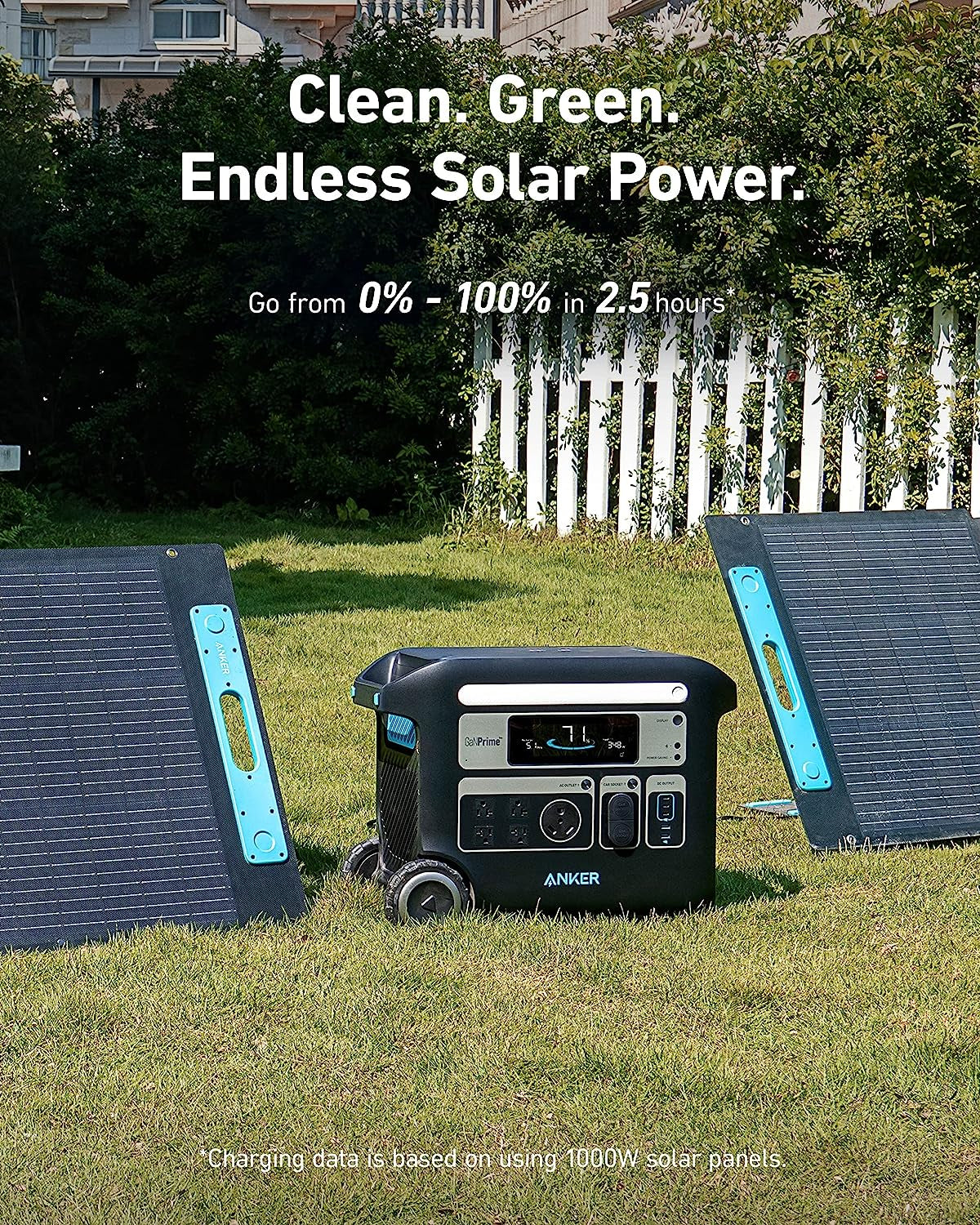 SOLIX F2000 Portable Power Station, Powerhouse 767, 2400W Solar Generator, Ganprime Battery Generators for Home Use, Lifepo4 Power Station for Outdoor Camping, and Rvs (Solar Panel Optional)