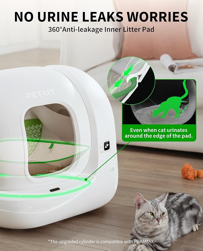 PETKIT PuraMax 2 Automatic Self-Cleaning Cat Litter Box, App Control Automatic Litter Box with Safety Sensors