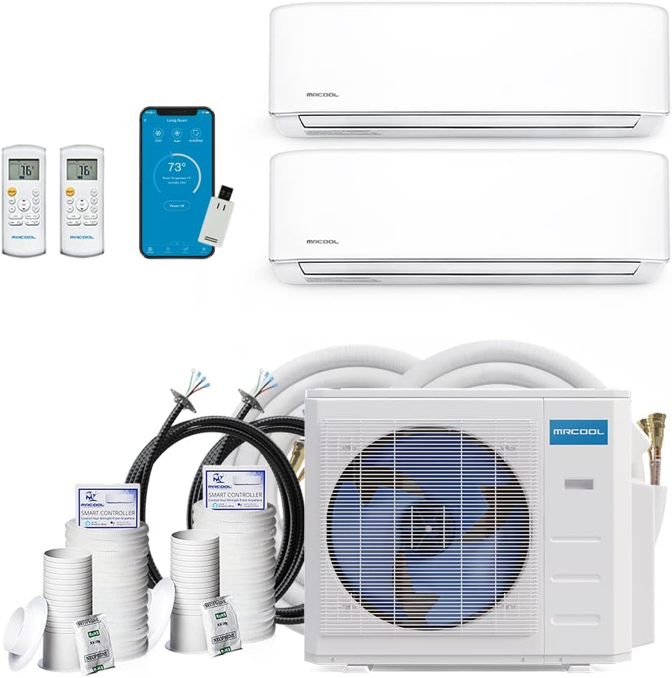 DIYM236HPW02C08 DIY Multi-Zone Series Ductless Heat Pump, White