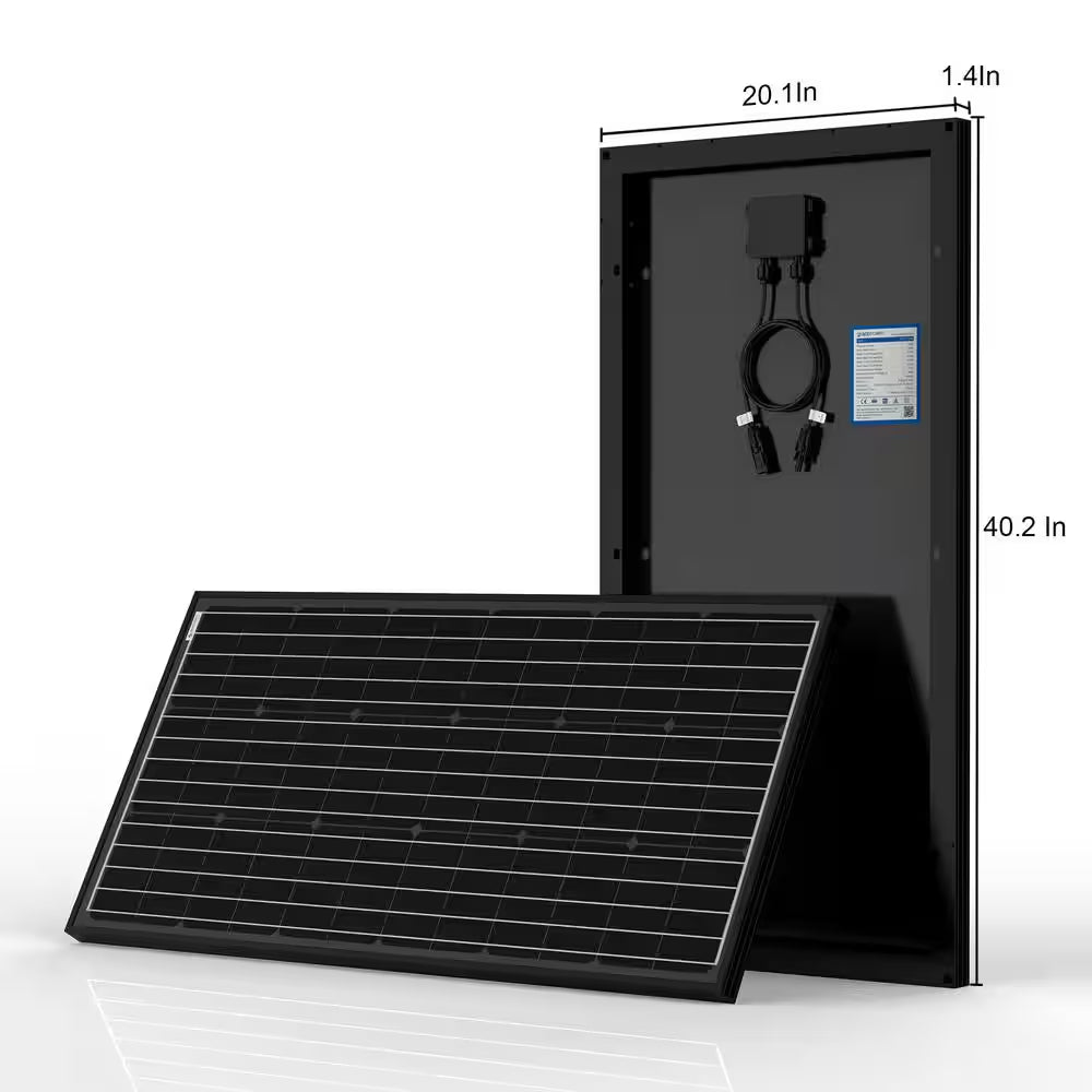 200-Watt Monocrystalline Offgrid Solar Power Kit with 2 X 100-Watt Solar Panel, 30 Amp MPPT Charge Controller