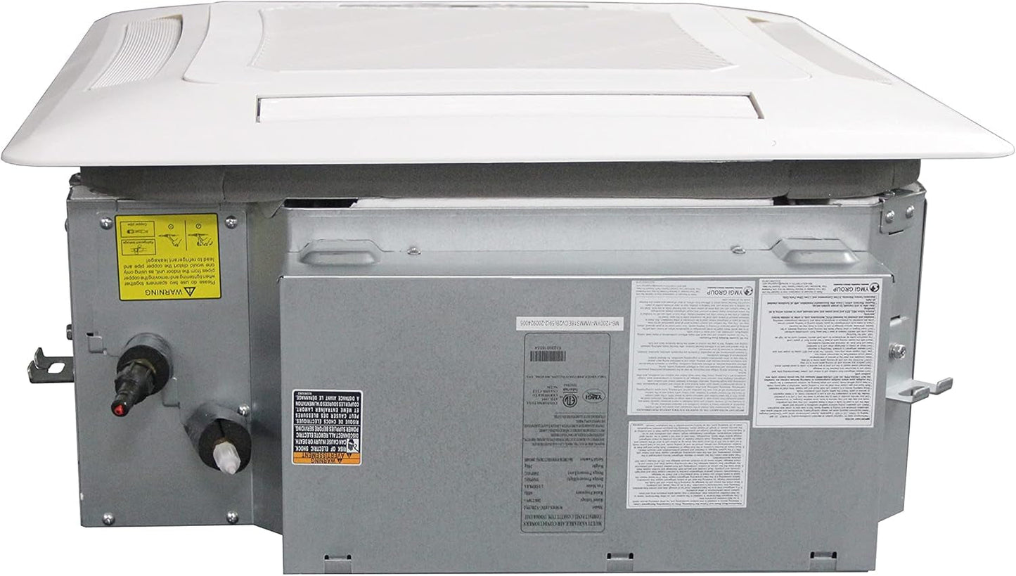 (59)4 Series Mini Split 36K Btu/H 21 SEER Condensing Unit with 3 X 12K Btu Ceiling Cassette Indoor Units