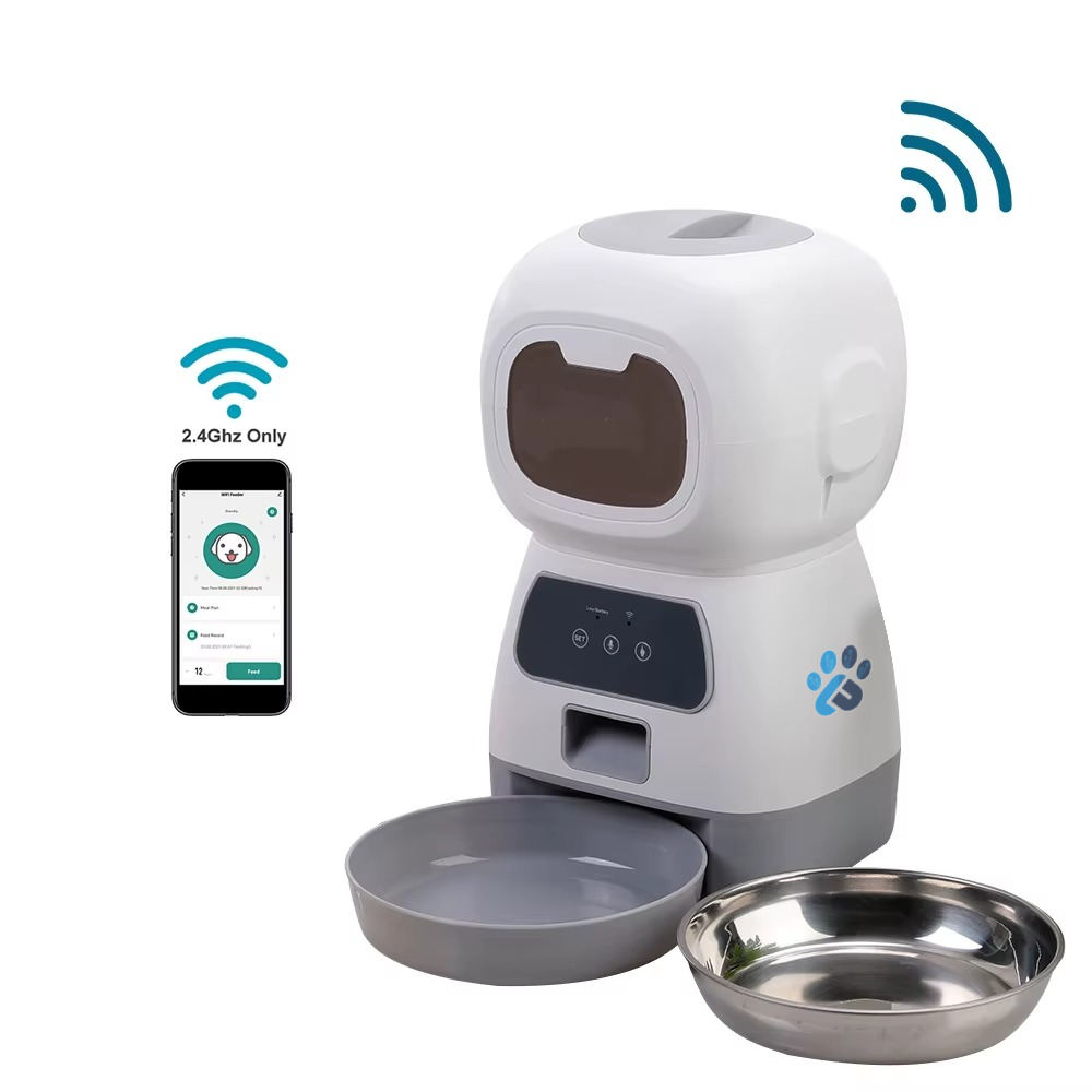 Smart WiFi Auto Feeder & Slow Dispense Bowl