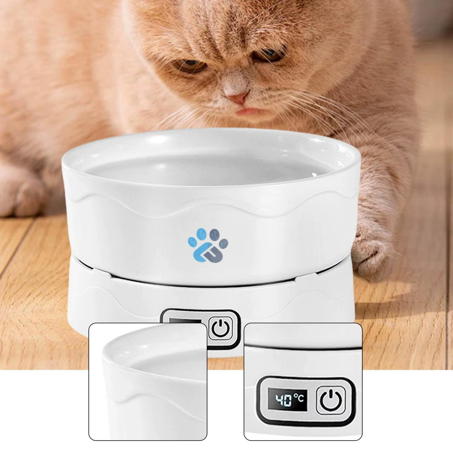 Smart Thermostatic Heated Pet Water Bowl