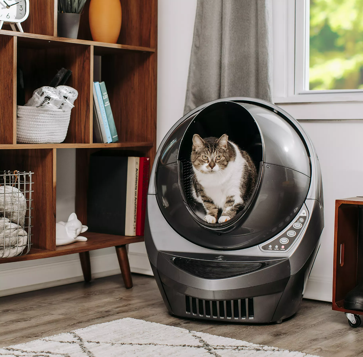 Litter-Robot® 3 Automatic Self-Cleaning Cat Litter Box By Whisker, Includes 1 Year Warranty