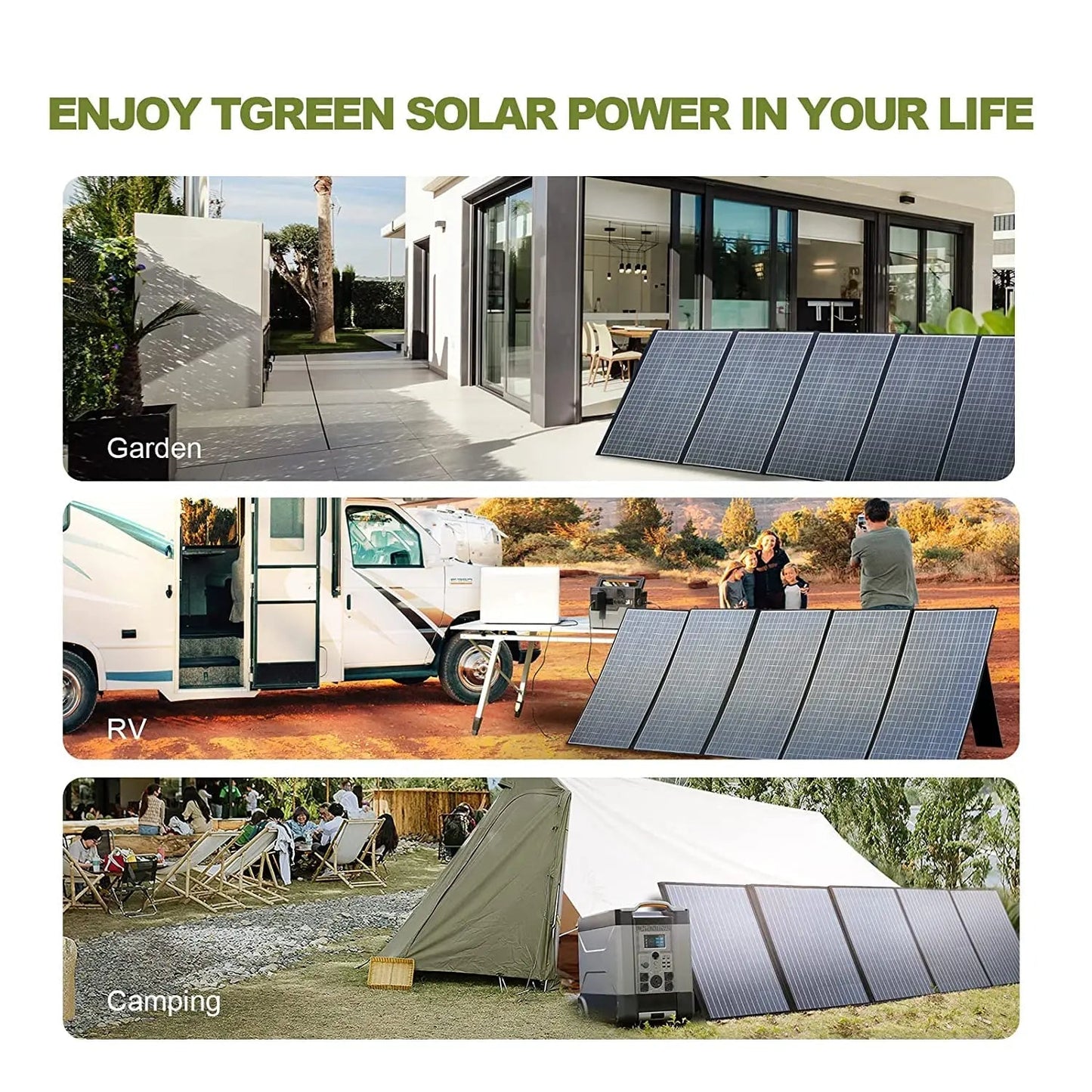 400W / 200W / 140W / 100W / 60W Solar Charger，Portable Waterproof Foldable Solar Panel for Camping RV Garden Roof