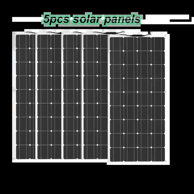 120W Panel Solar 240W 12V Mono Solar Cell Outdoor 360W Flexible Solar Panel Kit 600W 1200W for Light Home Lead Acid Battery Cell