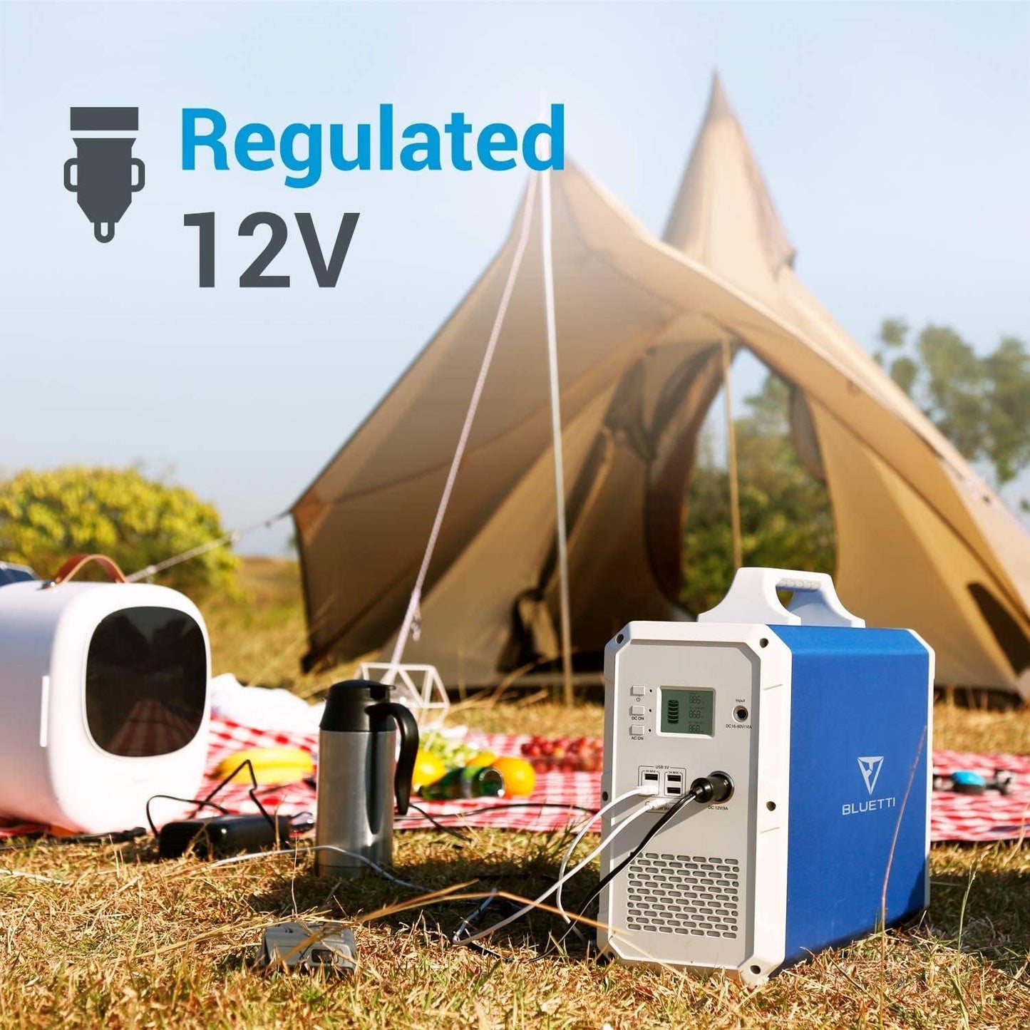 2400Wh Solar Generator,Eb240 Potable Power Station with 2Pcs SP1200 200W Foldable Solar Panels Included,2 1000W AC Outlets Lithium Backup Battery for Outdoor Van Camping Home Use Emergency