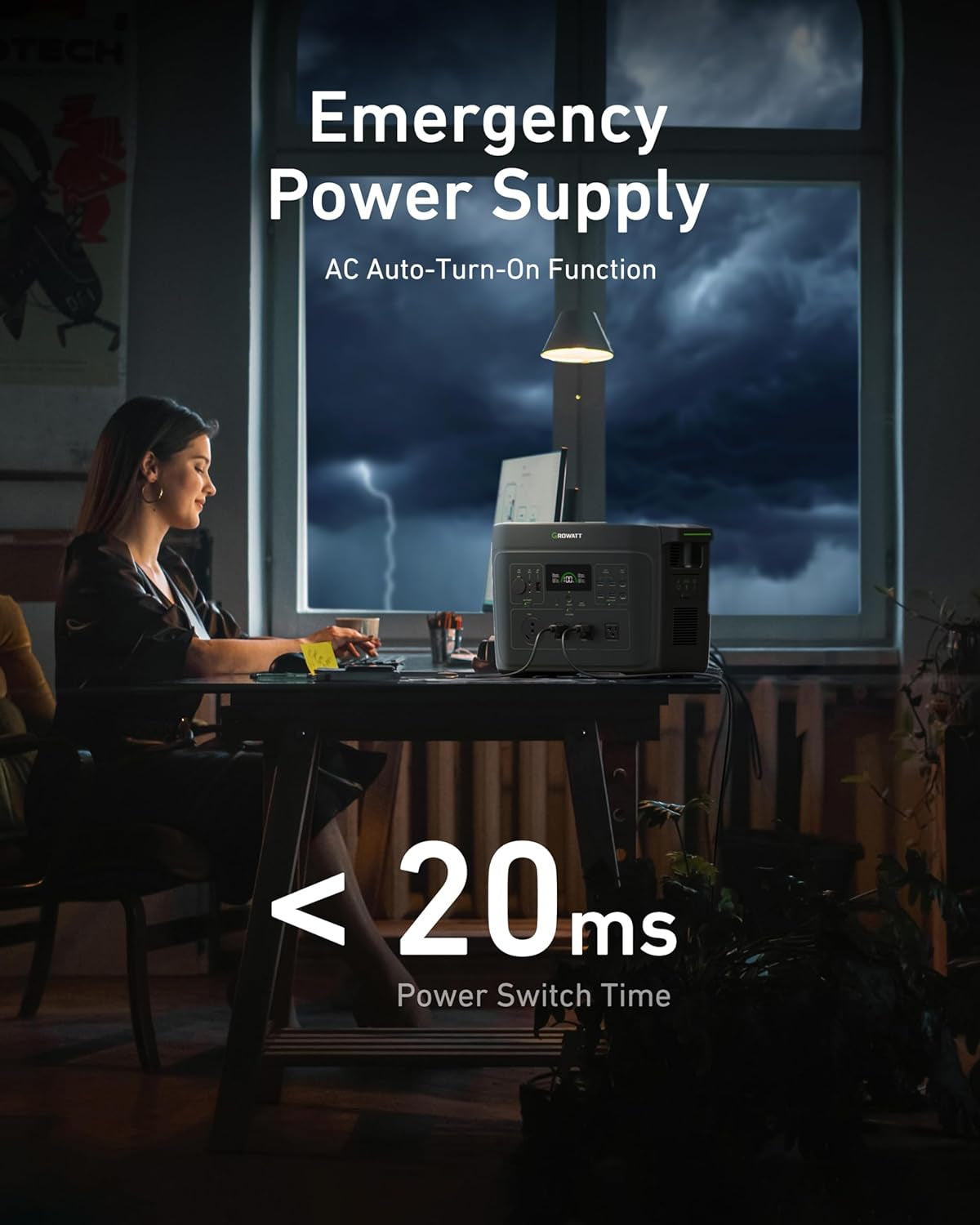 Infinity 2000 Solar Generator: 2048Wh Portable Power Station with 200W Solar Panel,2200W AC Outlets,Tt-30,Lifepo4 Battery, 1.6Hrs Full Charging, for Rv,Outdoor Camping,Home Use Battery Backup
