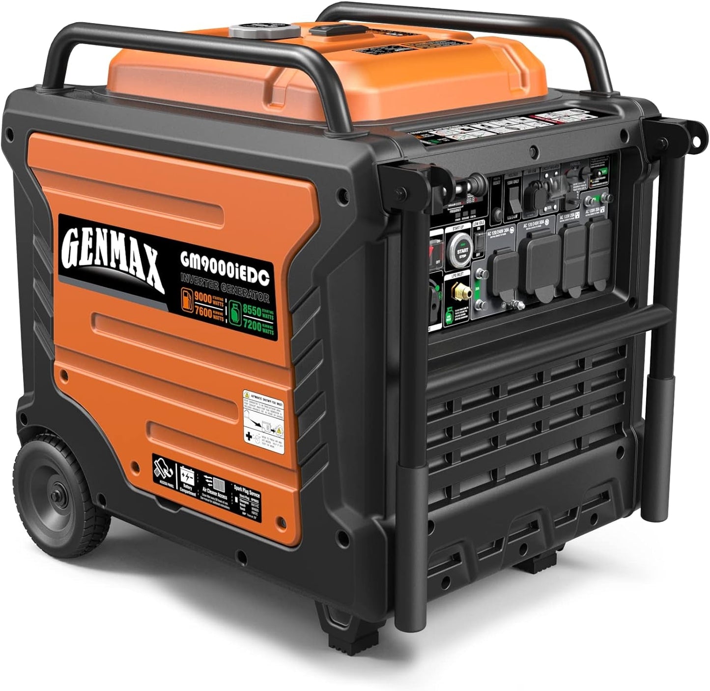 Portable Generator, 9000W Super Quietdual Fuel Portable Engine with Parallel Capability, Remote/Electric Start, Ideal for Home Backup Power.Epa &CARB Compliant (Gm9000Iedc)