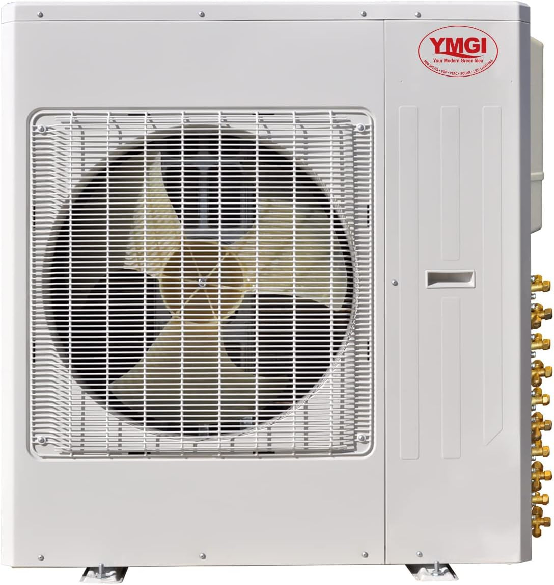 (59)4 Series Mini Split 60K Btu/H 21 SEER Condensing Unit with 5 X 12K Btu Ceiling Cassette Indoor Units