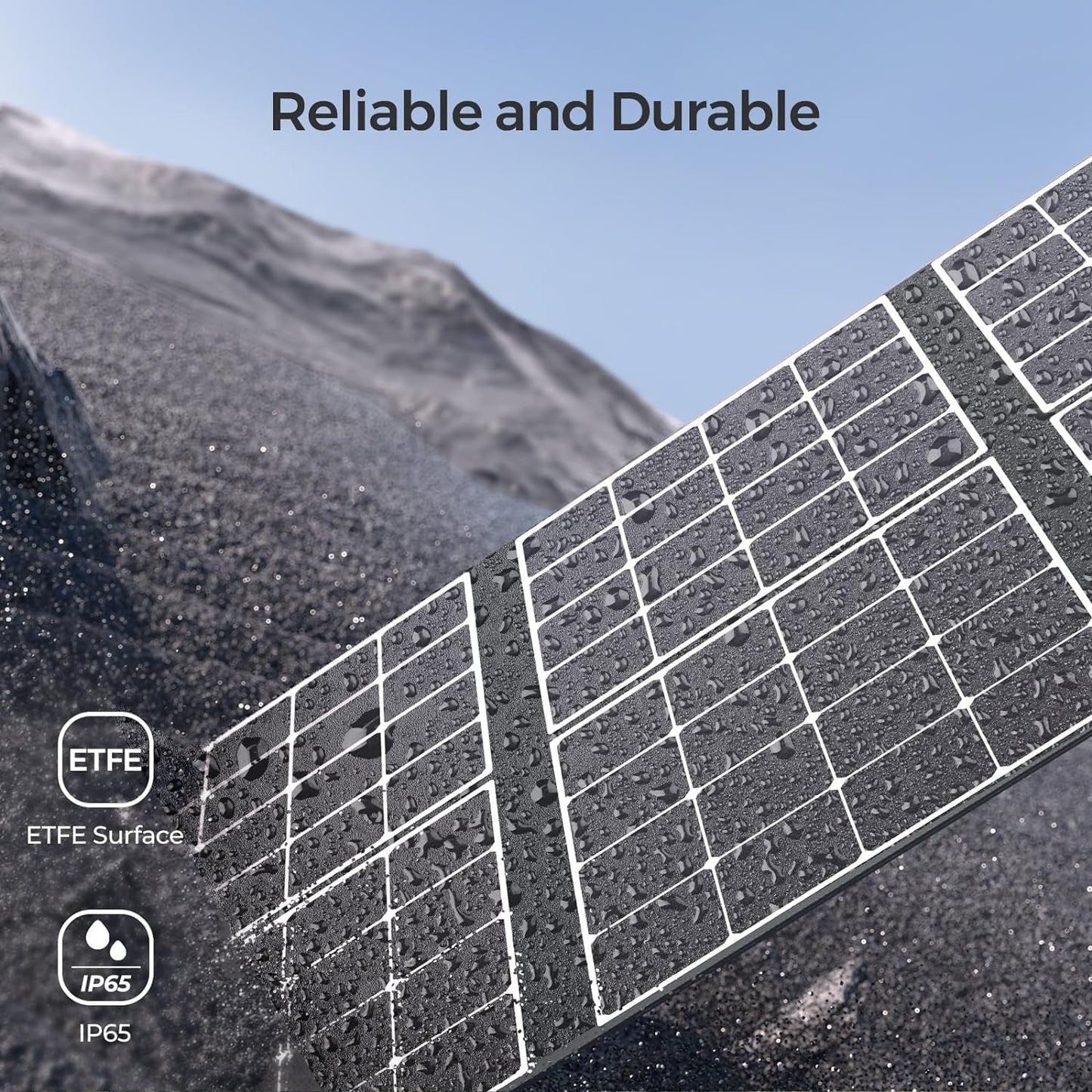400W Portable Solar Panel Foldable Monocrystalline Solar Blanket, Huge Power Solar Panel, Sunpower Solar Cells 23.7% High Efficiency for Power Station Outdoor Camping RV Solar Generator