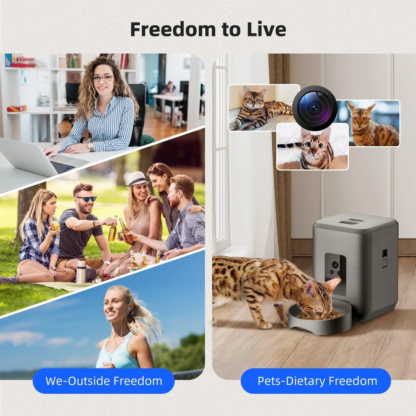 Smart WiFi Auto Feeder with HD Camera